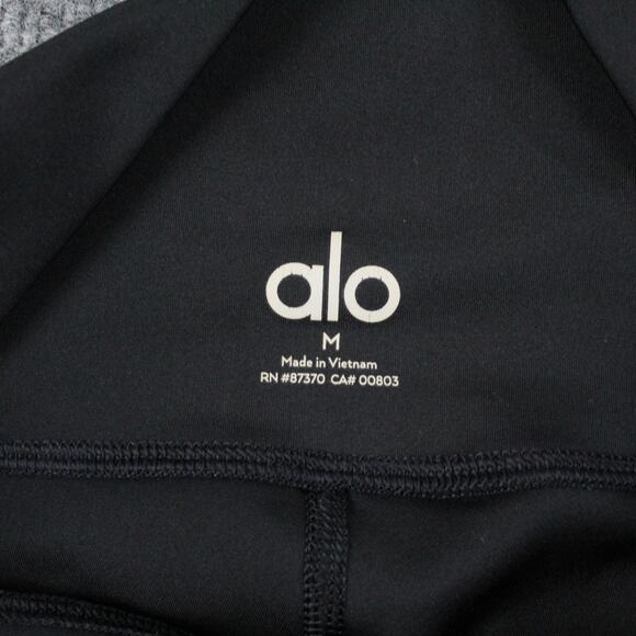 Alo Yoga Leggings Womens Medium High Waist Airlift Black Yoga Athletic Pilates - Picture 4 of 9